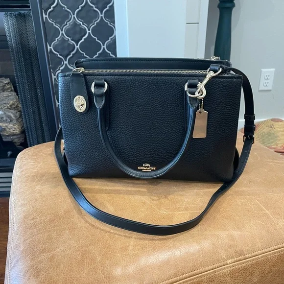 Coach Brooklyn Carryall 28 Satchel Handbag - Picture 2 of 14